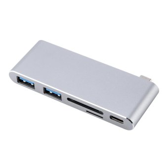 USB-C 3.1 Multi-port Hub Adapter 2 USB3.0 Ports Type-C PD SD/TF Card Reader For MACBOOK(Grey) - Intl June 2018 - 3 USB-C 3.1 Multi-port Hub Adapter 2 USB3.0 Ports Type-C PD SD/TF Card Reader for MACBOOK(Grey) - intl - 3