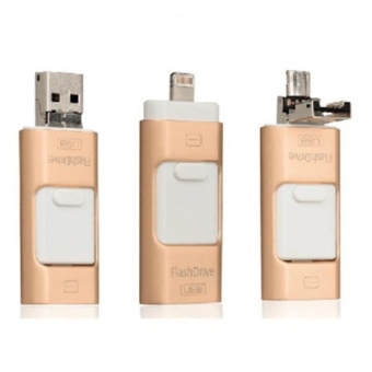 USB Flash Drive Phone OTG For Iphone 7 6 6S 64gb Lightning To MetalPen Drive U Disk For IOS10 Memory Stick(Gold) - Intl June 2018 - 2 USB Flash Drive Phone OTG for iphone 7 6 6S 64gb Lightning to MetalPen Drive U Disk for iOS10 memory stick(Gold) - intl - 2