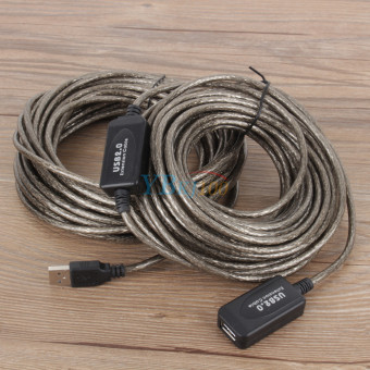 USB Male To Female Active Extension Extender Cable Cord (20m) - Intl June 2018 - 2 USB Male to Female Active Extension Extender Cable Cord (20m) - intl - 2