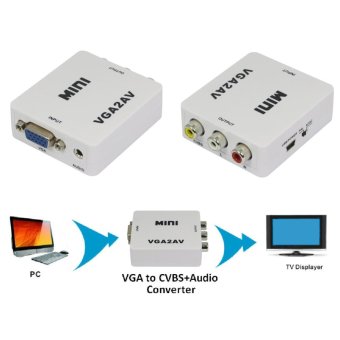 VGA To AV TV Composite RCA S-Video Scan Converter - Intl June 2018 - 2 VGA to AV TV Composite RCA S-Video Scan Converter - intl - 2