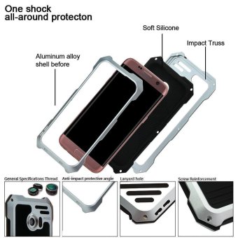 VIKING For Samsung Galaxy S7 Edge G935 Shockproof Aluminum Case With 3 In 1 Camera Lens Kit - Silver - Intl June 2018 - 3 VIKING for Samsung Galaxy S7 edge G935 Shockproof Aluminum Case with 3 in 1 Camera Lens Kit - Silver - intl - 3