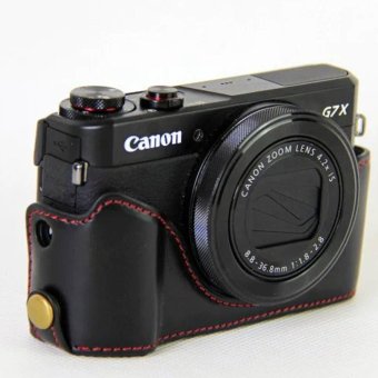 Vintage Leather Camera Case For Canon Powershot G7XII / G7 X II /G7X MarkII / G7 X Mark II Camera Bag Cover - Intl June 2018 - 4 Vintage Leather Camera Case for Canon powershot G7XII / G7 X II /G7X MarkII / G7 X Mark II Camera Bag Cover - intl - 4