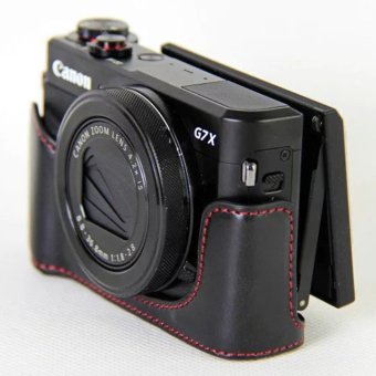 Vintage Leather Camera Case For Canon Powershot G7XII / G7 X II /G7X MarkII / G7 X Mark II Camera Bag Cover - Intl June 2018 - 3 Vintage Leather Camera Case for Canon powershot G7XII / G7 X II /G7X MarkII / G7 X Mark II Camera Bag Cover - intl - 3