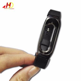 Wristband Band Strap + Metal Case Cover For Xiaomi Mi Band 2 Bracelet (Black) June 2018 - 2 Wristband Band Strap + Metal Case Cover For Xiaomi Mi Band 2 Bracelet (Black) - 2