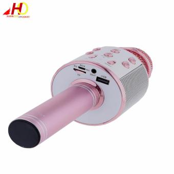 WS-858 Wireless Bluetooth Microphone MIC Recording Condenser Handheld Microphone Stand W/ Speaker WS858 For Mobile Phone Karaoke (Pink) June 2018 - 2 WS-858 Wireless Bluetooth Microphone MIC Recording Condenser Handheld Microphone Stand W/ Speaker WS858 for Mobile Phone Karaoke (Pink) - 2
