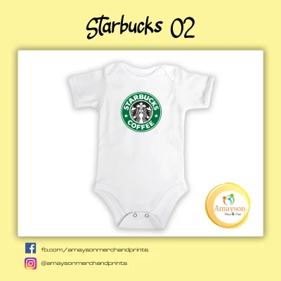 Amayson Food theme baby onesie - Starbucks (3)