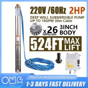 2HP Stainless Steel Submersible Pump - Ideal for Deep Well