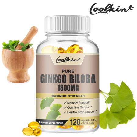 Organic Ginkgo Biloba Capsules for Memory and Brain Function