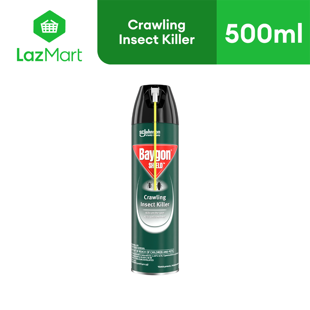 Baygon Shield Cockroach Crawling Insect Killer Aerosol - 500ml