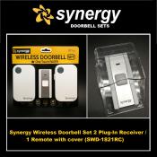 Synergy Wireless Doorbell Set with 2 Receivers and Remote