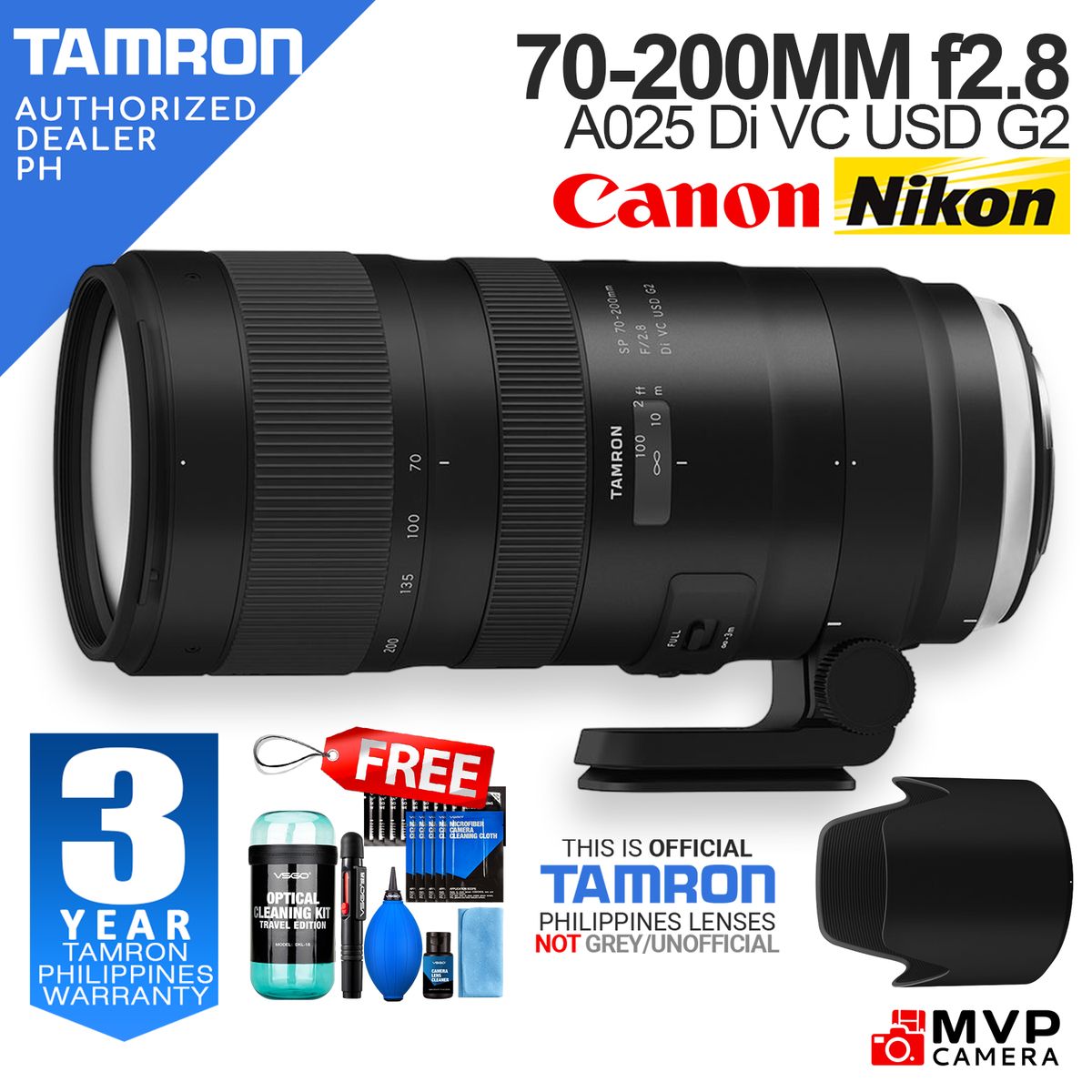 OFFICIAL PH] TAMRON A025 SP 70-200mm f/2.8 Di VC USD G2 Lens