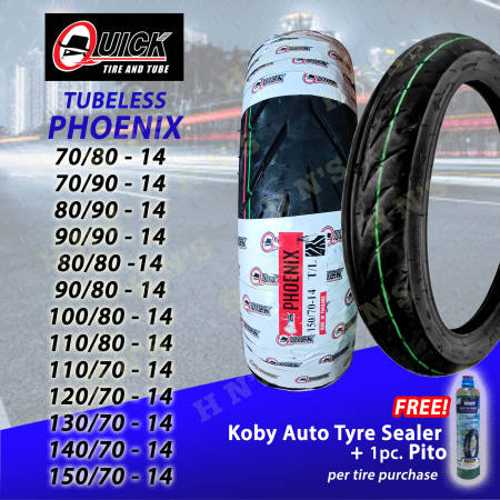 QUICK Tire RIM 14 Phoenix Tubeless Tires