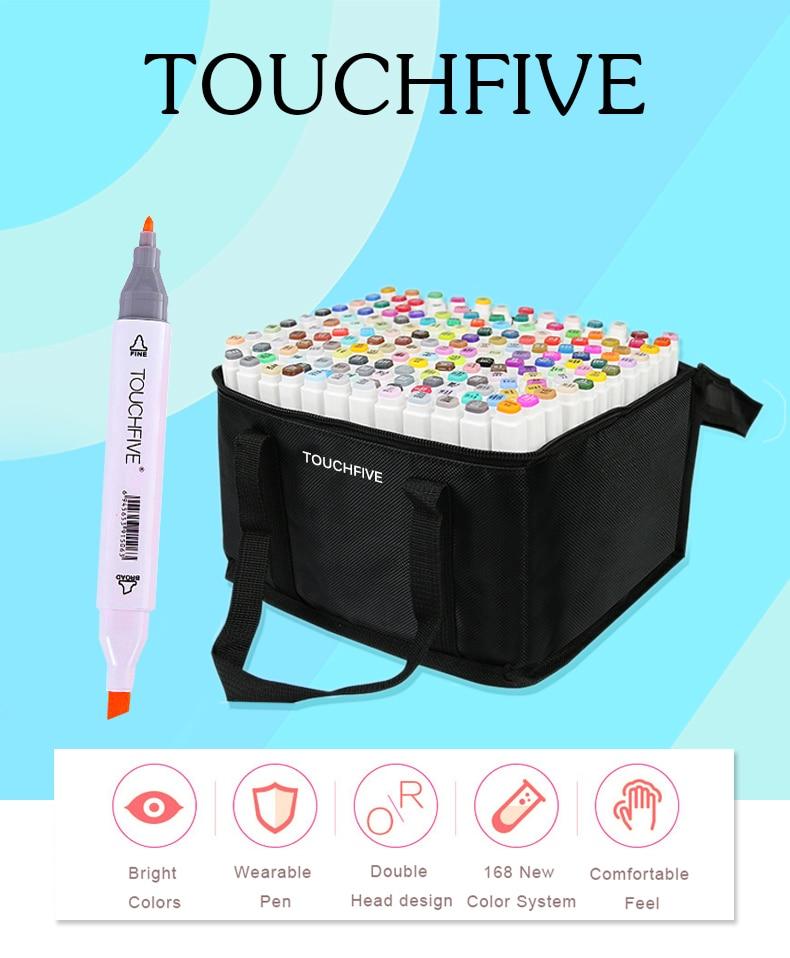 168 colors single art markers brush