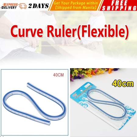 40 /60CM Flexible Curve Ruler Drafting Drawing Tool Serpentine Plastic School office supplies