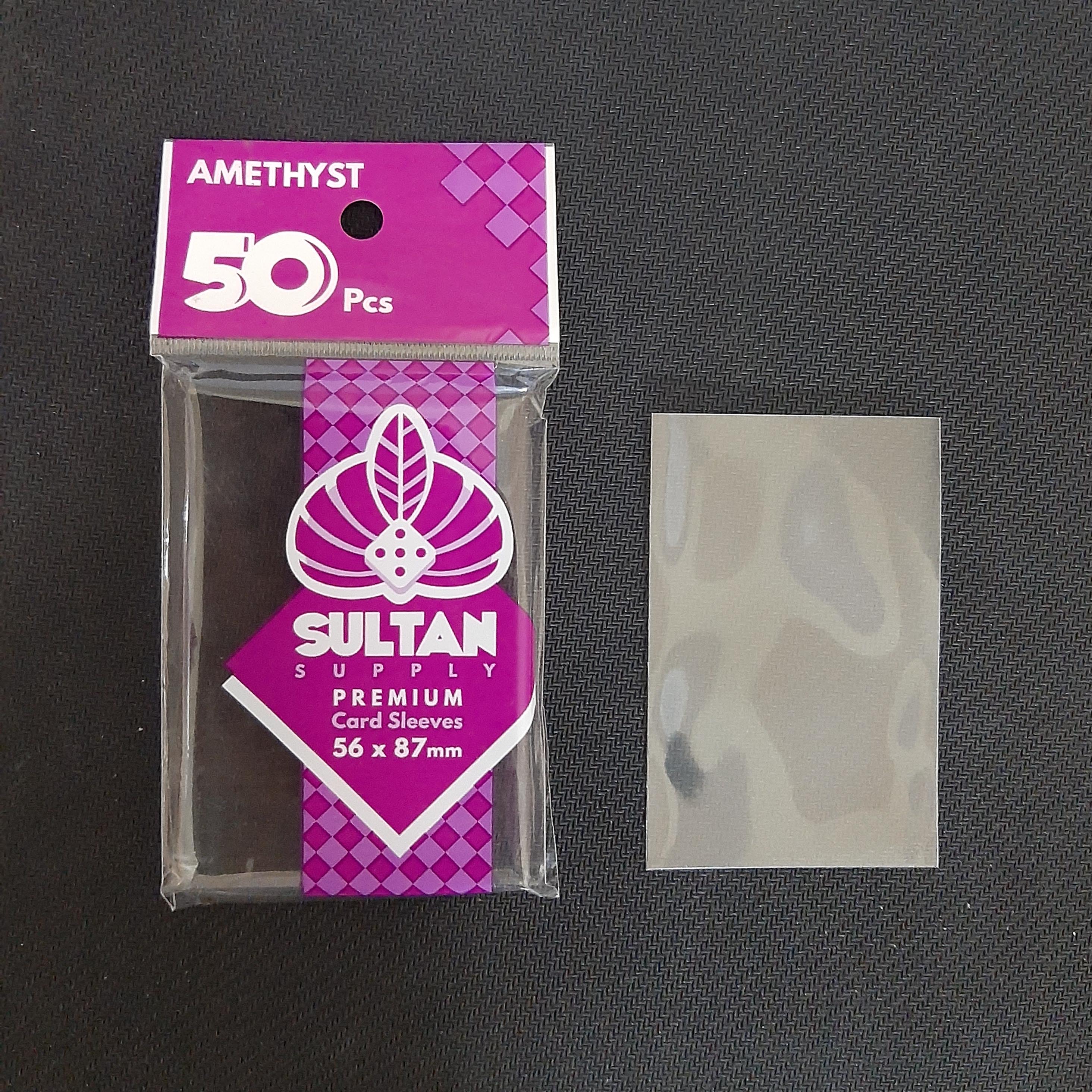 56 x 87 card sleeves Sultan Supply Premium Sleeves: Standard USA Amethyst -Fit KPOP Photocards | Kpop BCW - Board Game Sleeves