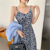 Floral Suspender Dress by Retro (if brand is available)