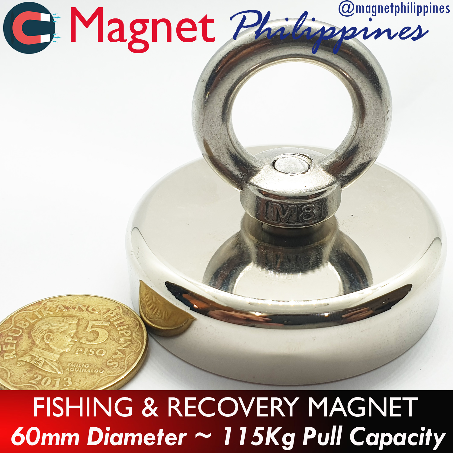 N52 FISHING MAGNET Recovery Salvage Magnet High Capacity Pull