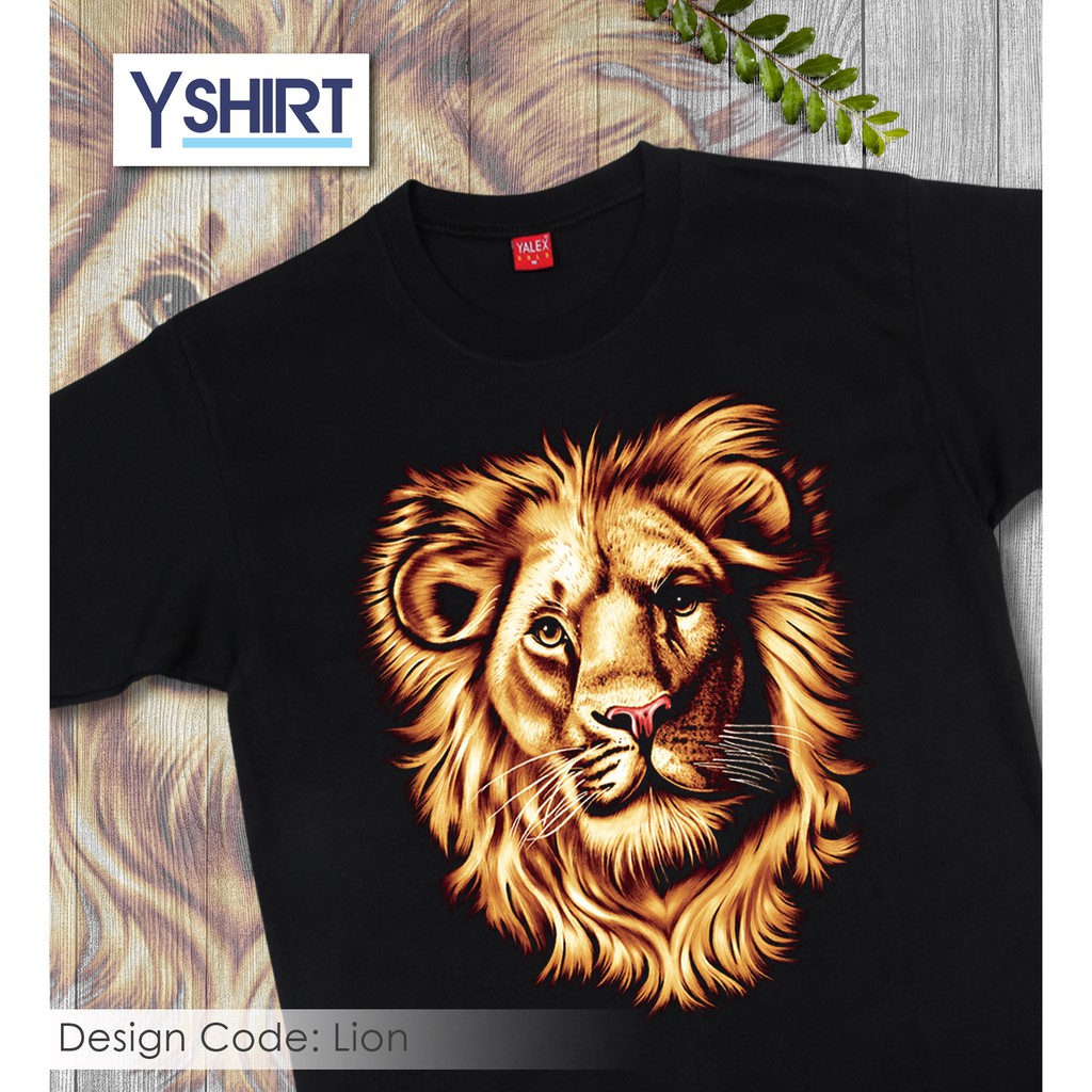 Yshirt Lion Design Graphic Printed Tees Black Streetwear Tshirt | Lazada Ph