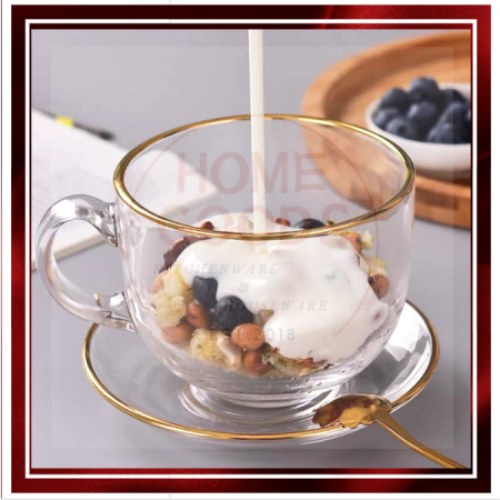 HOMEGOODS Transparent Espresso and Milk Tea Cup Set