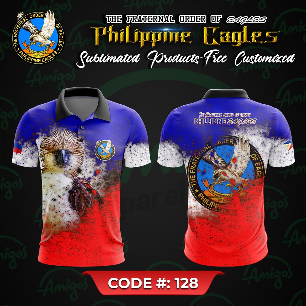 E577-NEW PHILIPPINE EAGLE DESIGN POLO SHIRT