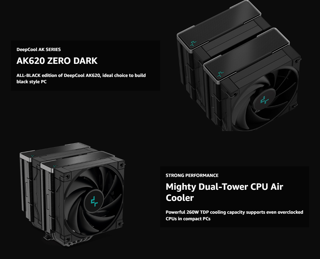 Deepcool AK620 Zero Dark Review