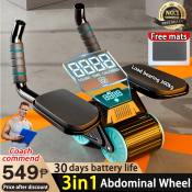 Automatic Rebound Abdominal Wheel for Abs Exercise - 300kg Capacity