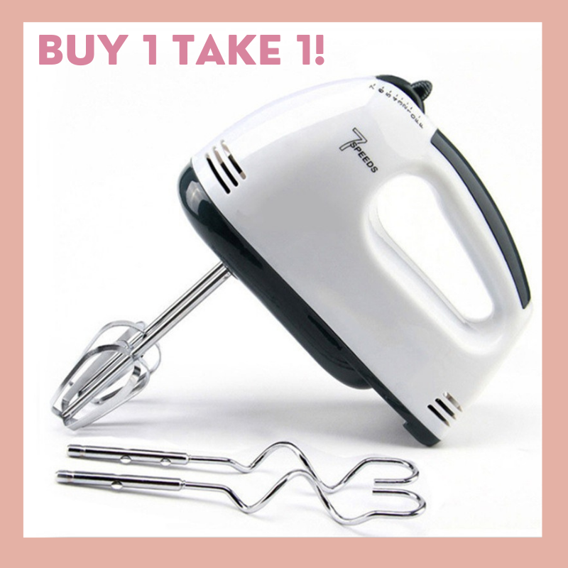 Daiso NEW Mini Hand Mixer Portable Milk Frother Egg Beater brown on 2x AA Battery 