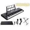 61-Key Electronic Piano Keyboard with Microphone - 