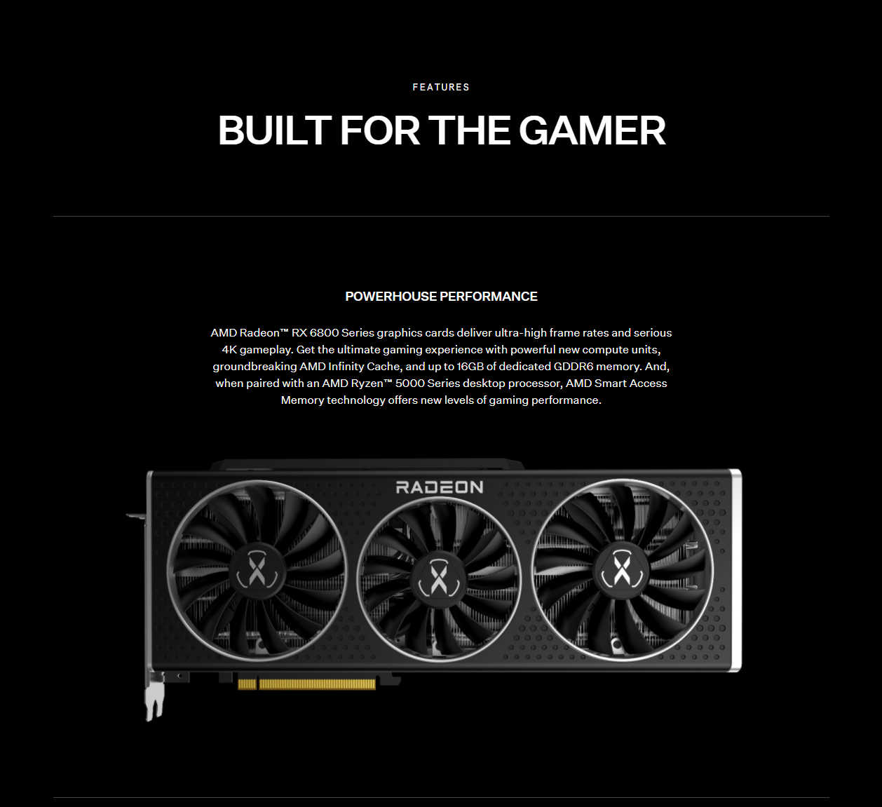 XFX Speedster MERC319 Radeon RX 6800XT CORE Gaming Graphics Card 16GB GDDR6 HDMI DisplayPort USB-C PCIe 4.0 Merc 319 6800 XT, RX-68XTALFD9 3 XFX Speedster MERC319 Radeon RX 6800XT CORE Gaming Graphics Card 16GB GDDR6 HDMI DisplayPort USB-C PCIe 4.0 Merc 319 6800 XT, RX-68XTALFD9