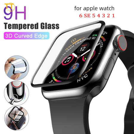 Tri-Town 3D Curved Tempered Glass Screen Protector for Apple Watch