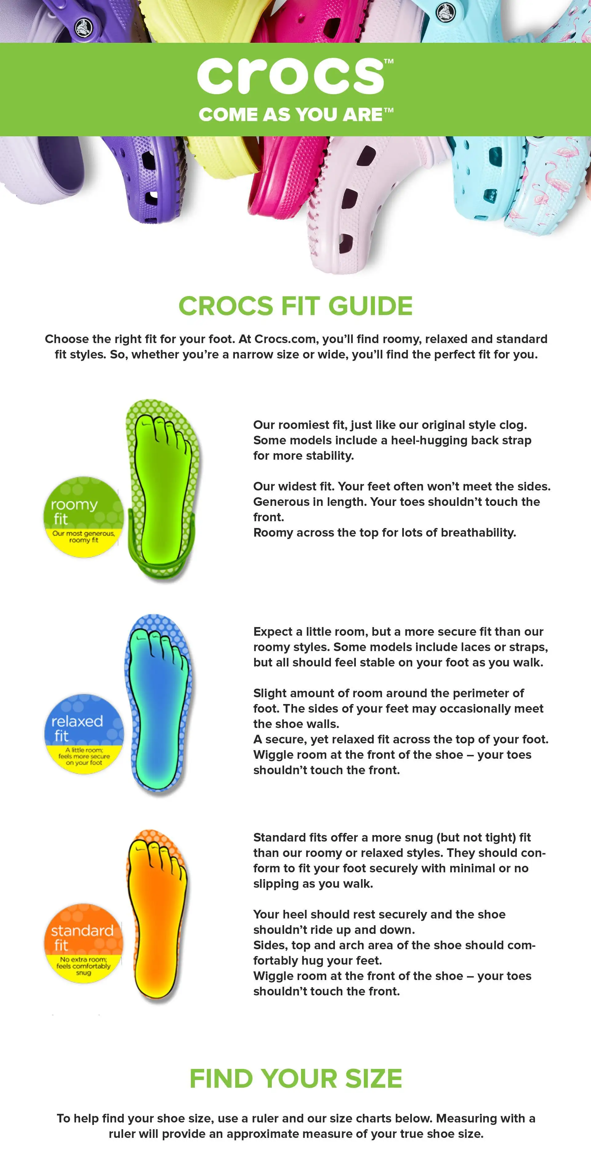 crocs narrow fit