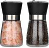 HigherHome Manual Glass Pepper Grinder Mill - Spice Salt Grinder