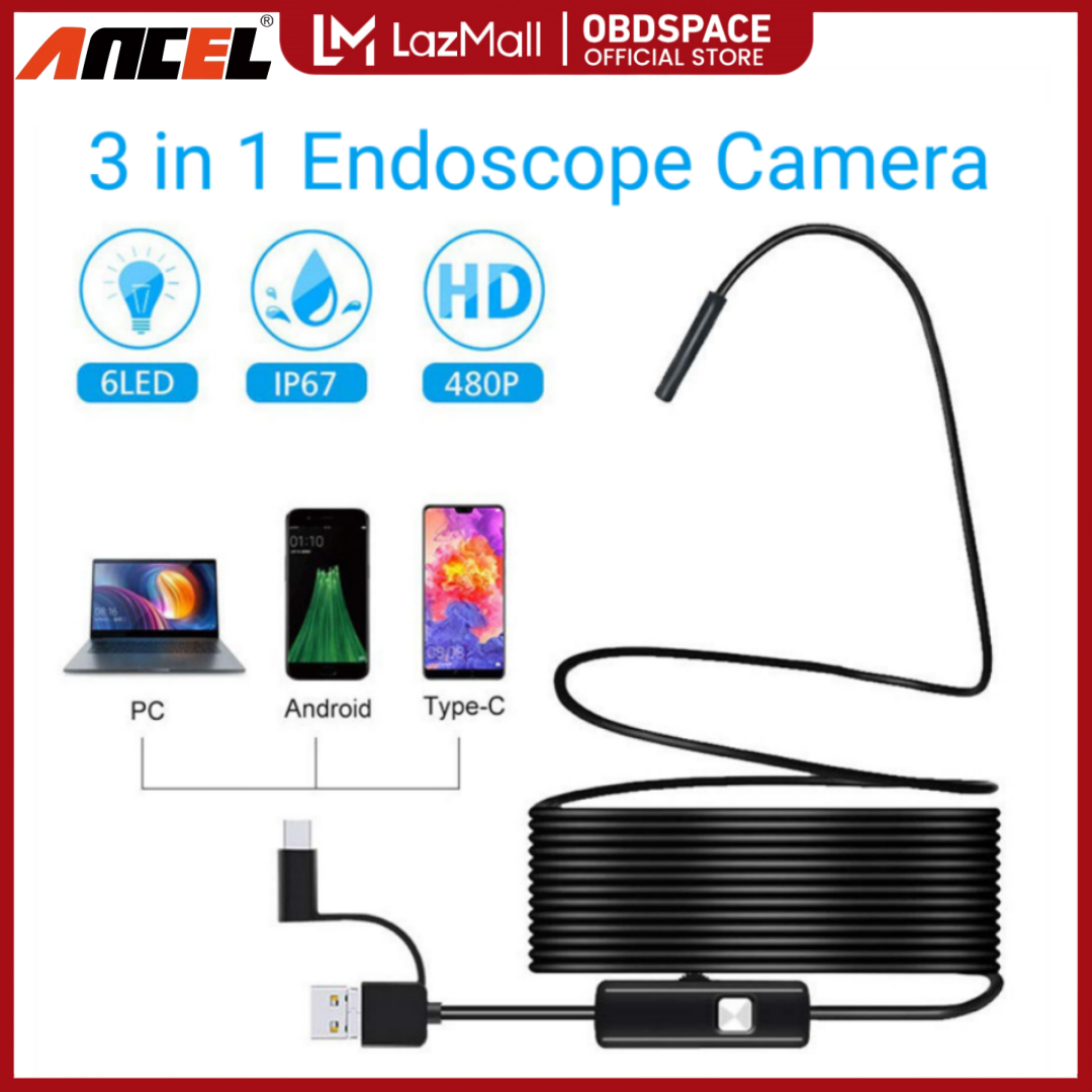 Ancel 5.5mm Mini Endoscope Camera for Android and PC