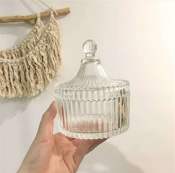 HOME DECORATION GLASS CANDY JAR