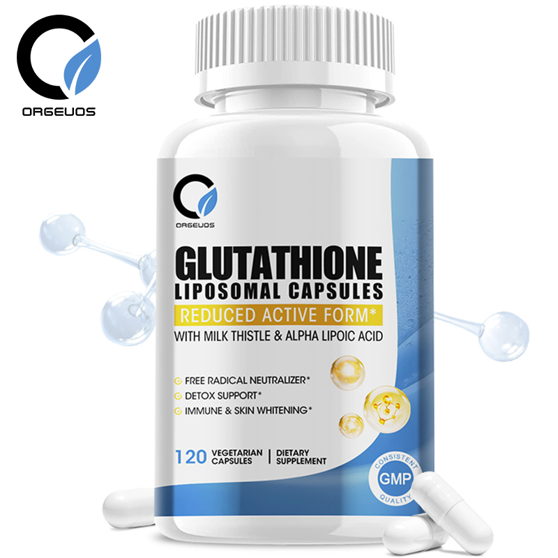 Viên nang L-Glutathione 1000mg giúp làm trắng da mạnh mẽ, làm sáng da, loại bỏ vết thâm, giải độc, chống lão hóa, chống oxy hóa với vitamin, tăng cường khả năng miễn dịch