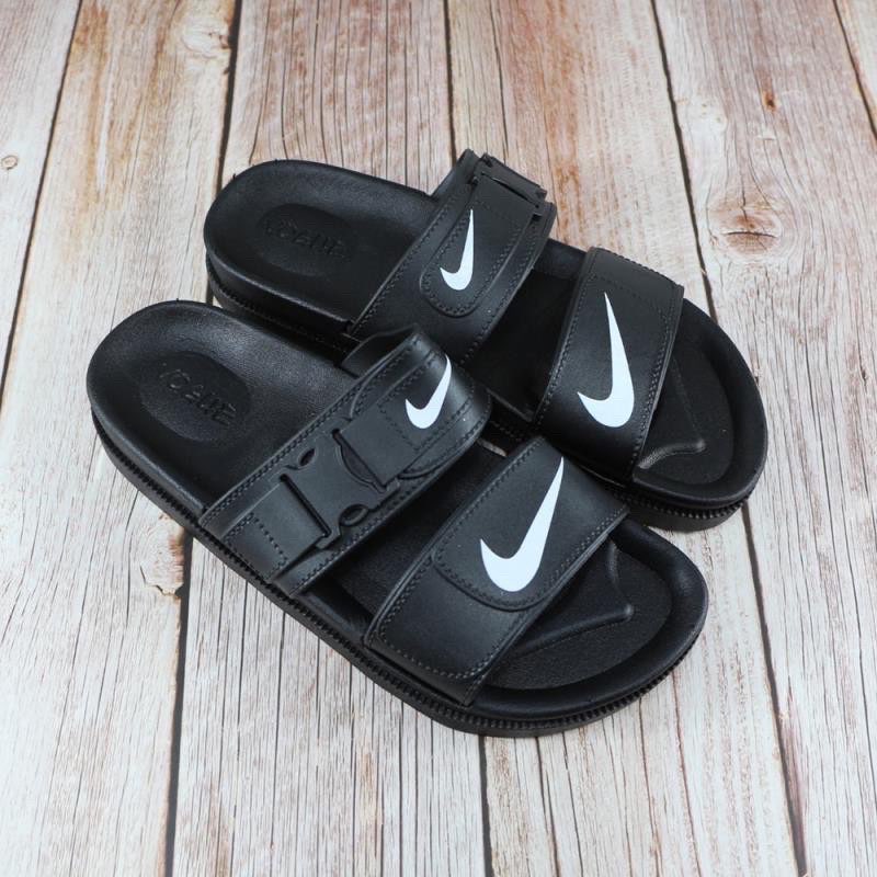 nike dual strap slides