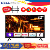 GELL 32" Smart TV with Frameless Ultra-Thin Screen