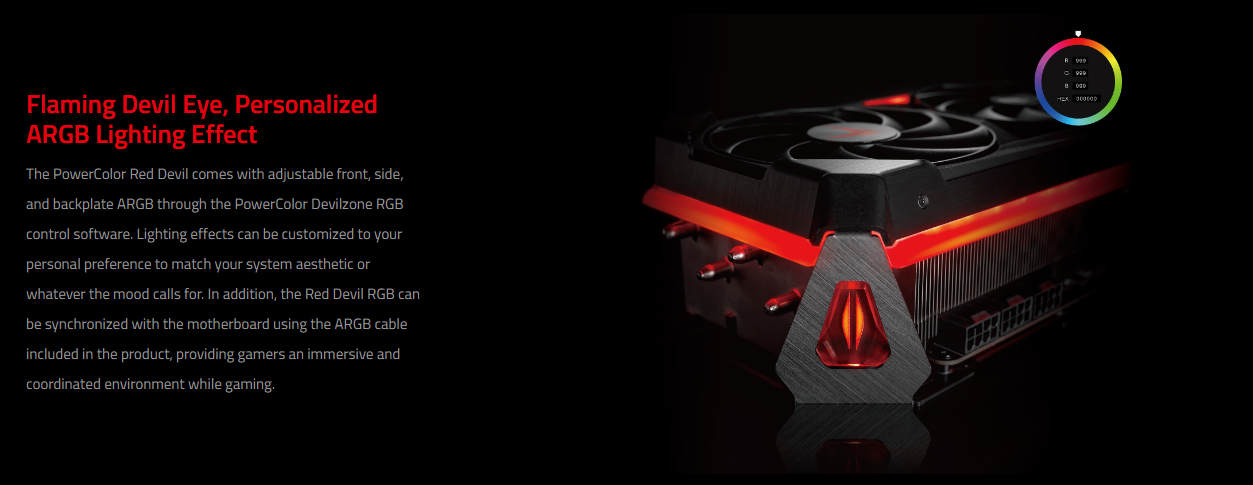 PowerColor RED DEVIL Radeon RX 7900 XTX 24GB GDDR6 PCI Express 4.0 ATX 7900XTX Video Card RX7900XTX 24G-E/OC/LIMITED - RX7900XTX 24G-E-OC [Limited Edition]