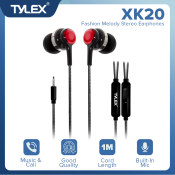 TYLEX XK20 Universal Color Fashion Earphones with Microphone