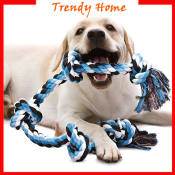 Indestructible Dog Chew Rope Toy - Teeth Cleaning Tug Toy