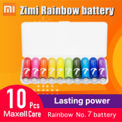 XIAOMI Rainbow AAA Batteries - 10PCS/Lot Disposable Battery Kit