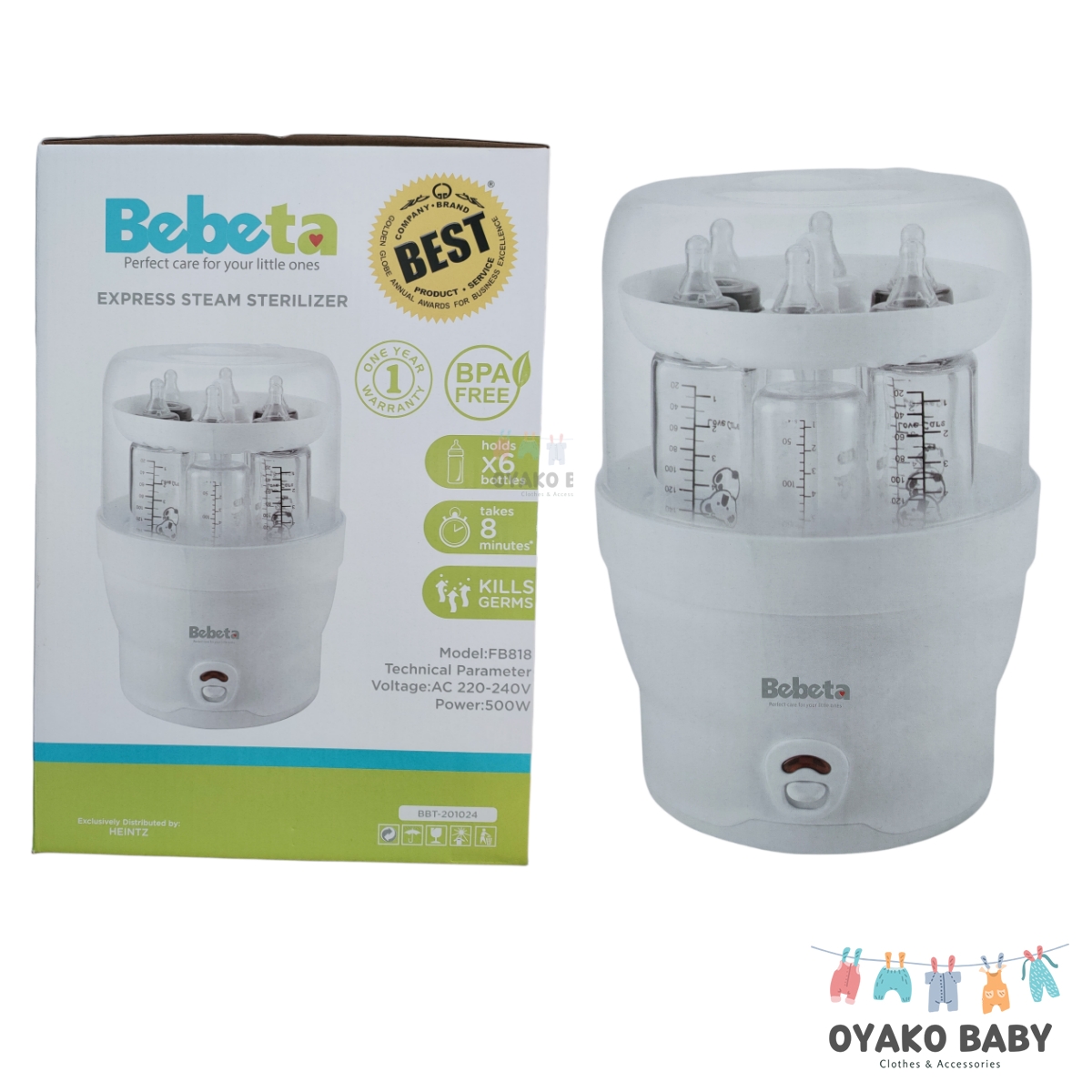 Bebeta Baby Bottle Steam Sterilizer Lazada PH