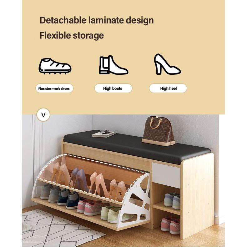 Deluxe shoe sales ottoman bench