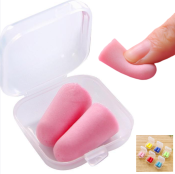Soft Reusable Corded Ear Plugs with Carrying Case, Hearing Protection
