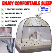 Family Size Foldable Pop Up Mosquito Net Tent 