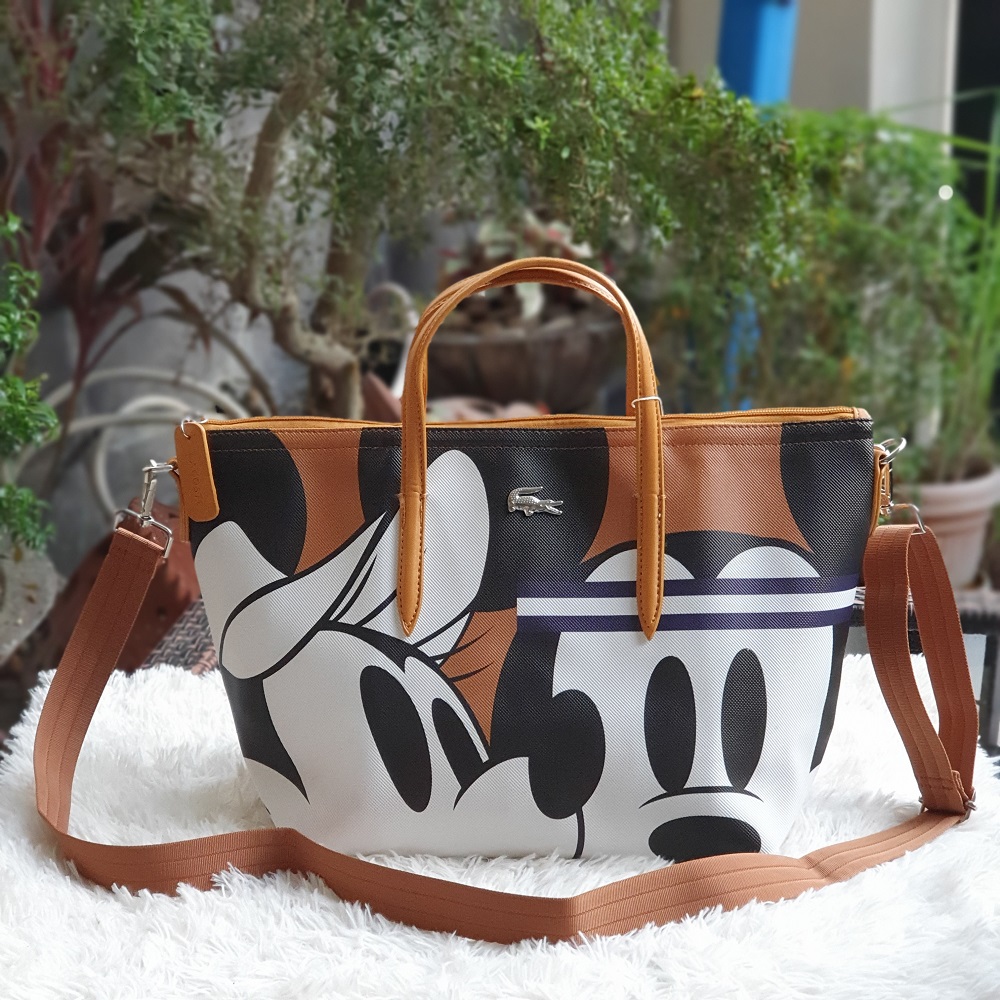 Authentic Mickey Minnie Classy Tan Limited Edition Tote Bag Lazada PH