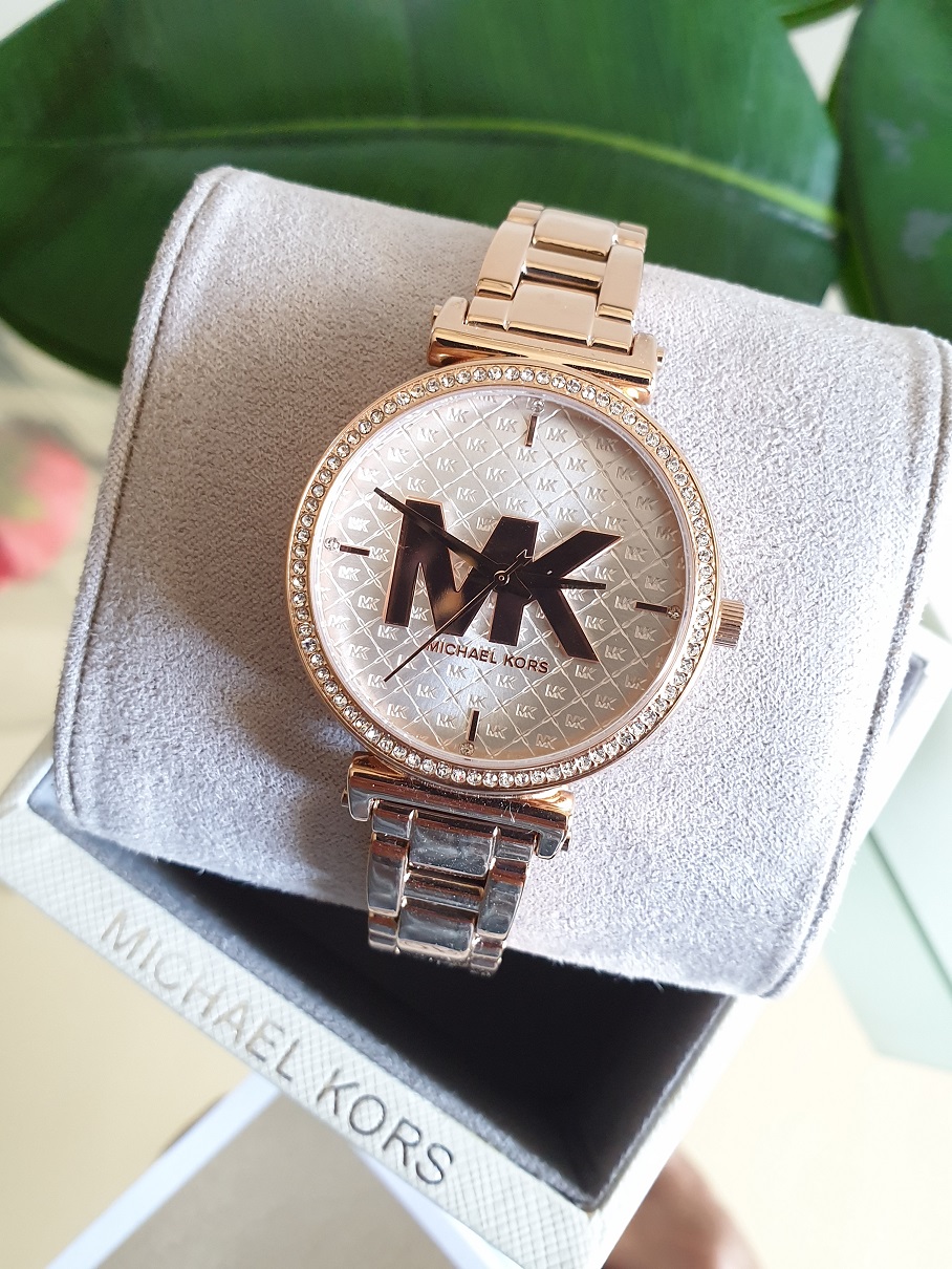 MICHAEL KORS SOFIE ROSE GOLD ACCESS GEN 4 DISPLAY LADIES SMARTWATCH WITH  BLUSH PINK EMBOSSED SILICONE BAND  WATCHES from Adams Jewellers Limited UK