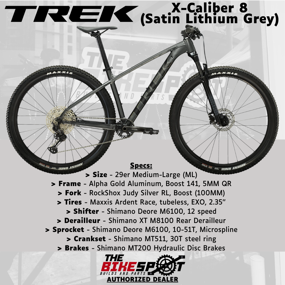 silver trek bike