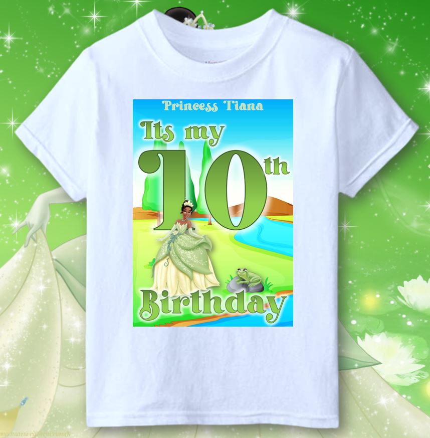 PRINCESS TIANA BIRTHDAY KIDS Shirt MM anime graphic T-SHIRT to