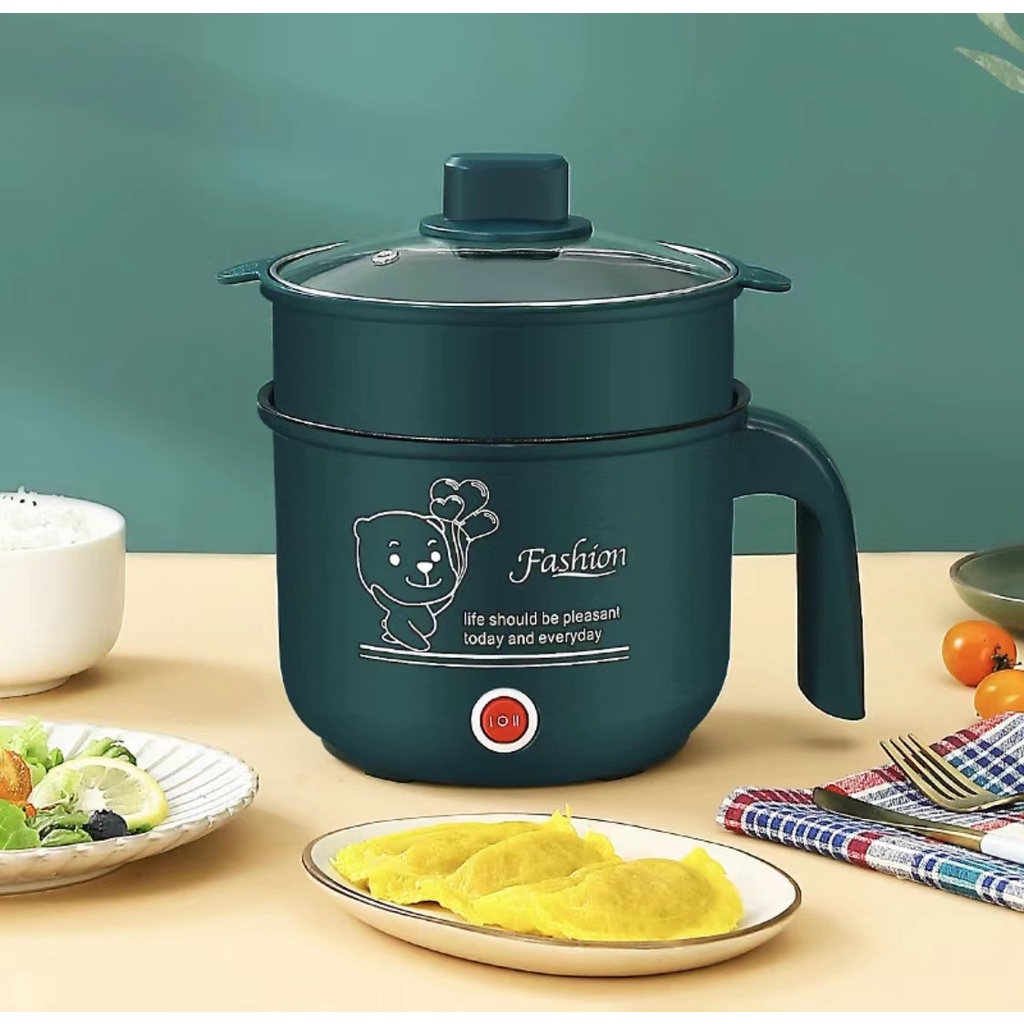 CT MALL Mini Rice Cooker - 1.8L Electric Heating Pot